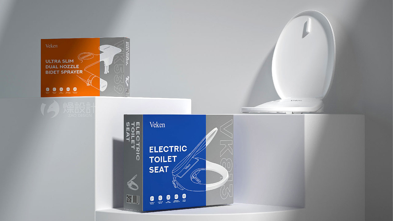 包装｜Veken智能马桶盖-Treasures for a stylish home