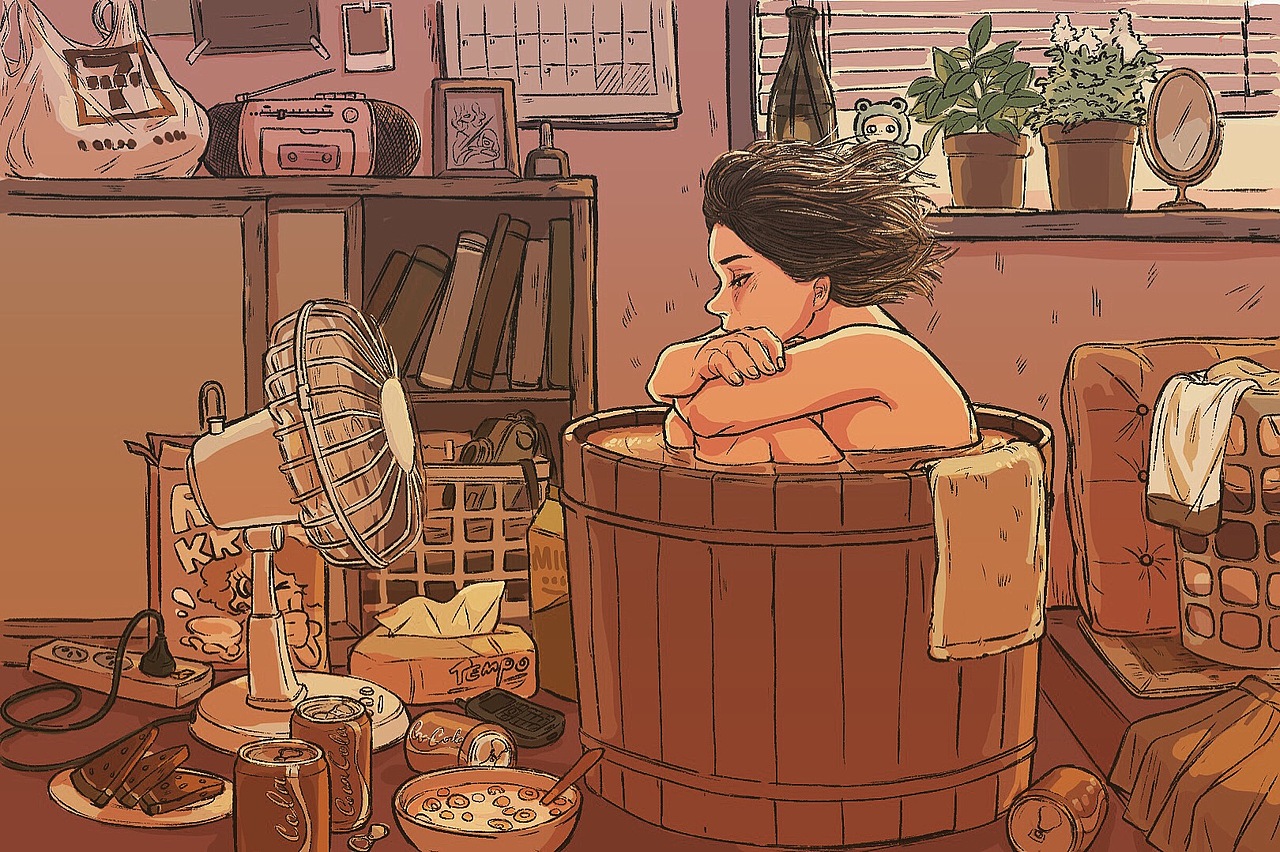 「旧图」关于夏天的几则插画