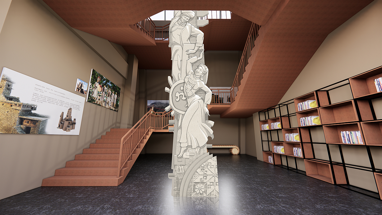 汉中市非物质文化遗产展厅（图ZMjA2NjIzODg4） - 展陈设计 - 站酷设计师野猫上树原创素材 - 站酷ZCOOL