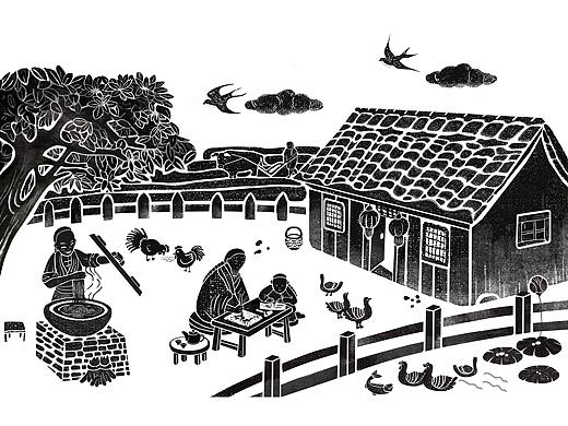 何文田面店 插画设计