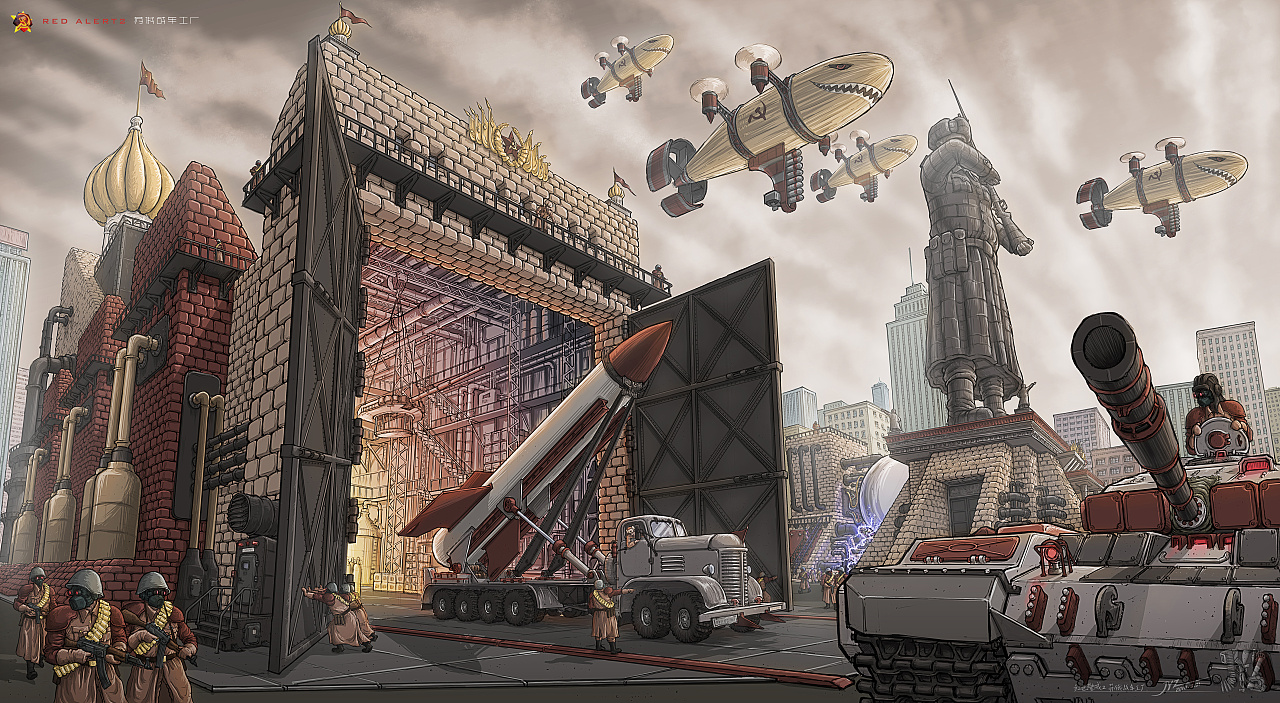红色警戒系列苏俄场景