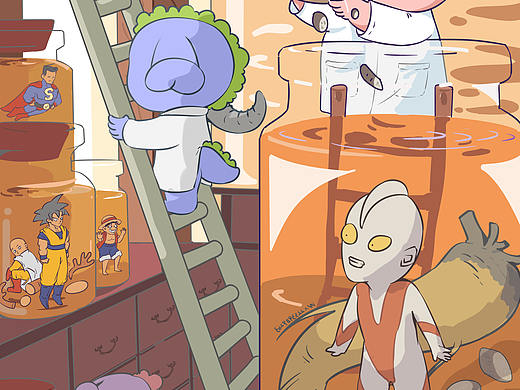 《泡藥酒》（個(gè)人主頁(yè)-ZNDk2MTU2NjA=） - 兒童插畫(huà) - 站酷設(shè)計(jì)師社百姿原創(chuàng)素材 - 站酷ZCOOL