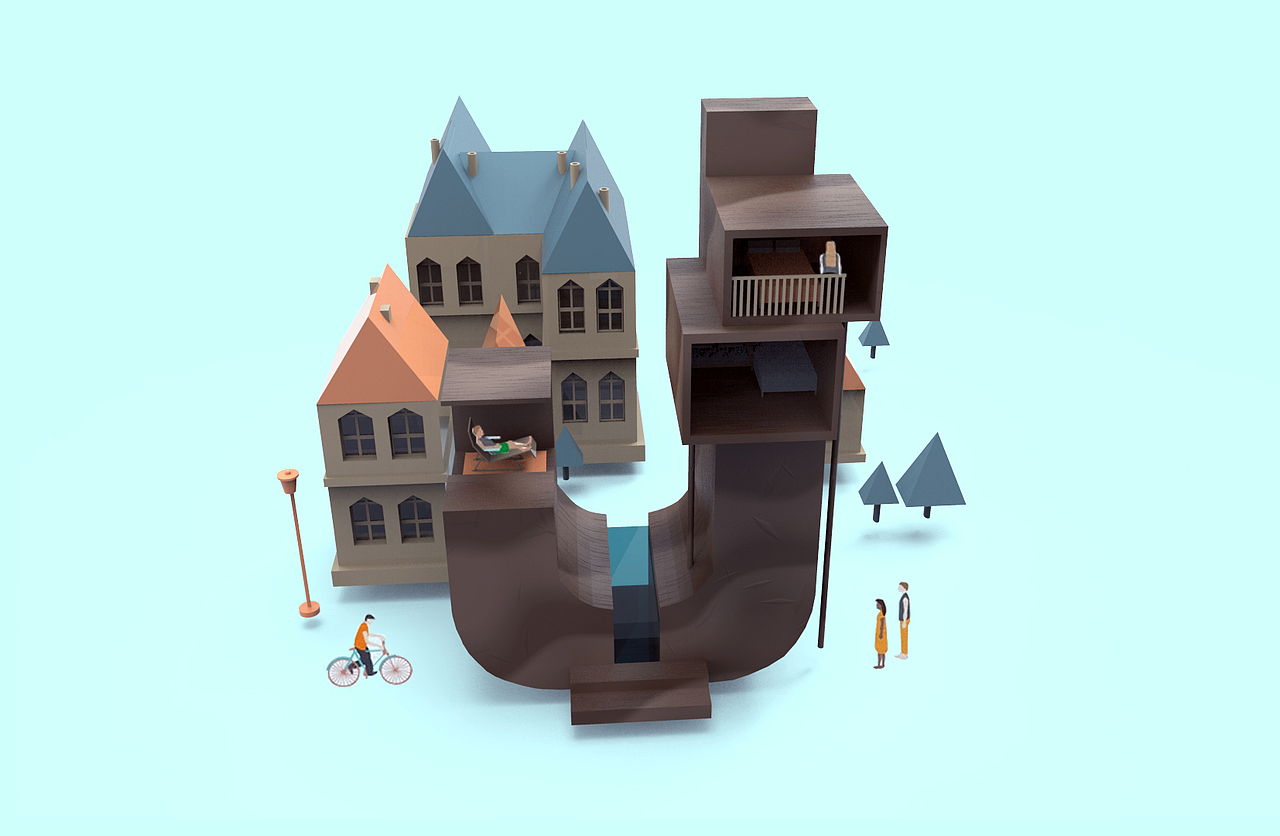 3D建模（MAYA）（图ZNzEwNjU2MzI=） - 建筑/空间 - 站酷设计师十圆yuan原创素材 - 站酷ZCOOL
