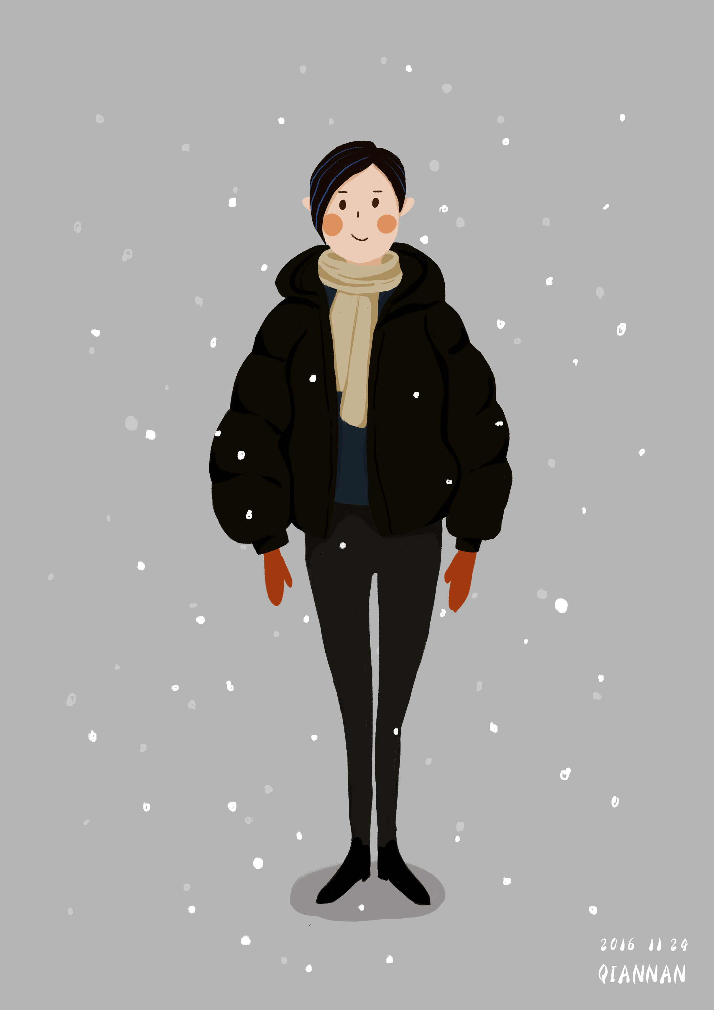 冬天|插画|商业插画|qianan倩男 - 原创作品 - 站酷 (zcool)
