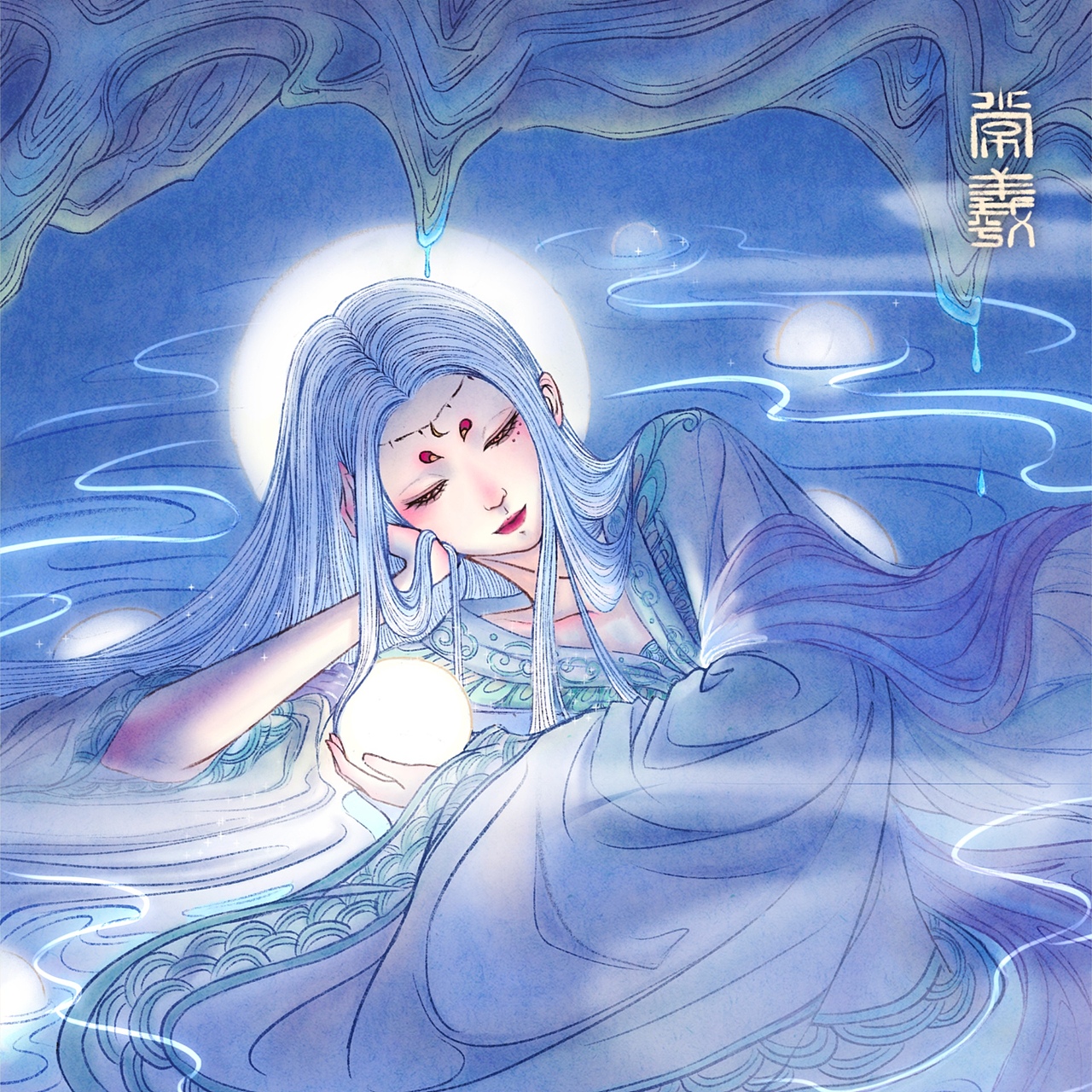 国潮插画神女系列