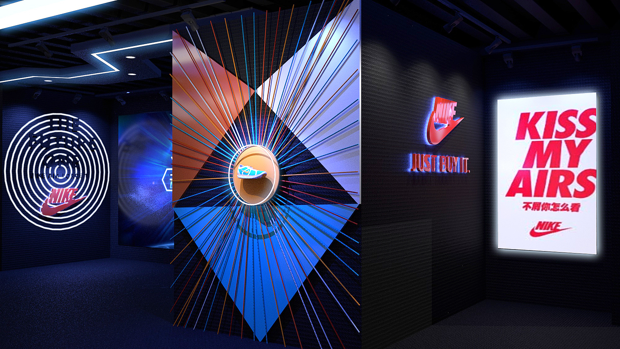 运动品牌展示展厅-方案