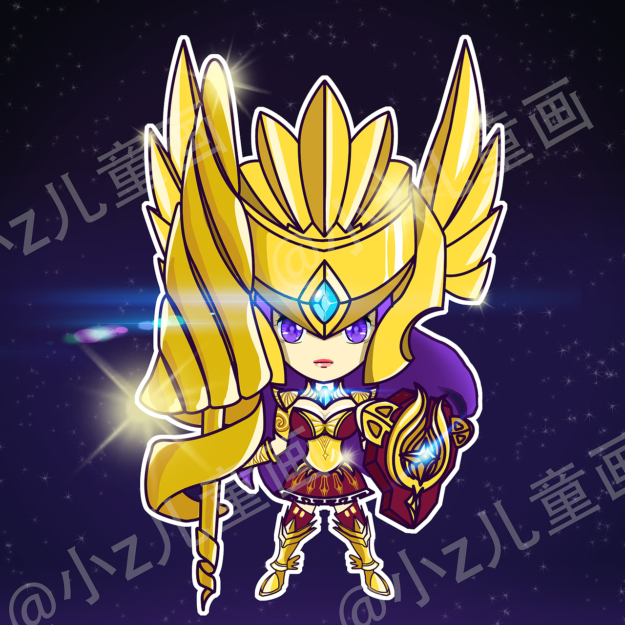 王者荣耀q版雅典娜