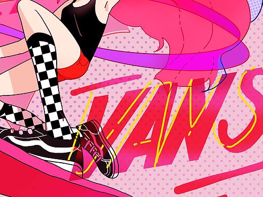 VANS off the wall(个人主页-ZMzU2MjQzNzI=) - 商业插画 - 站酷设计师AliceZhouTT原创素材 - 站酷ZCOOL