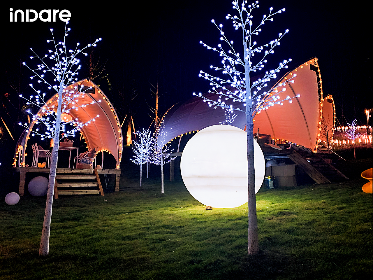 重庆融创 x inDare | 镜山月楼盘营销中心营地景观