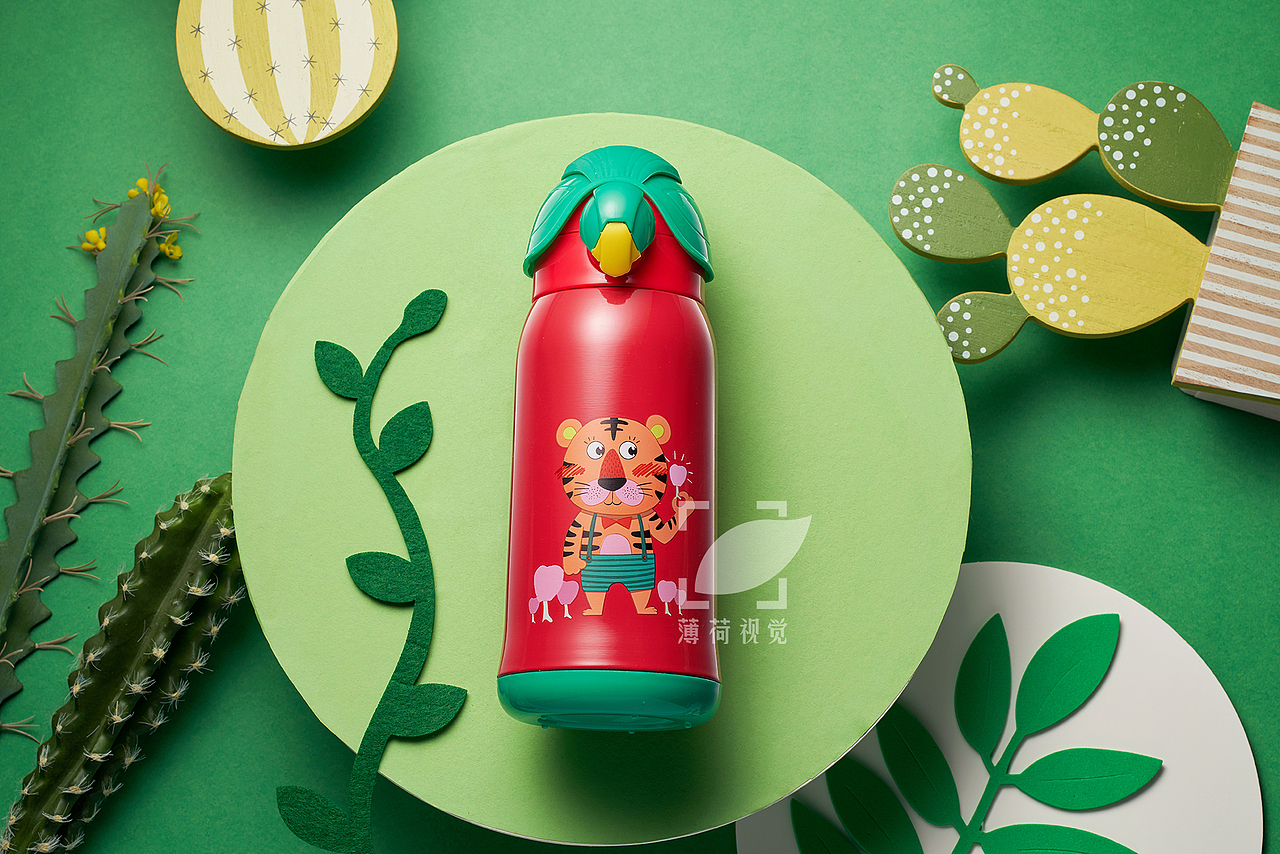 薄荷视觉:儿童水壶 保温壶摄影