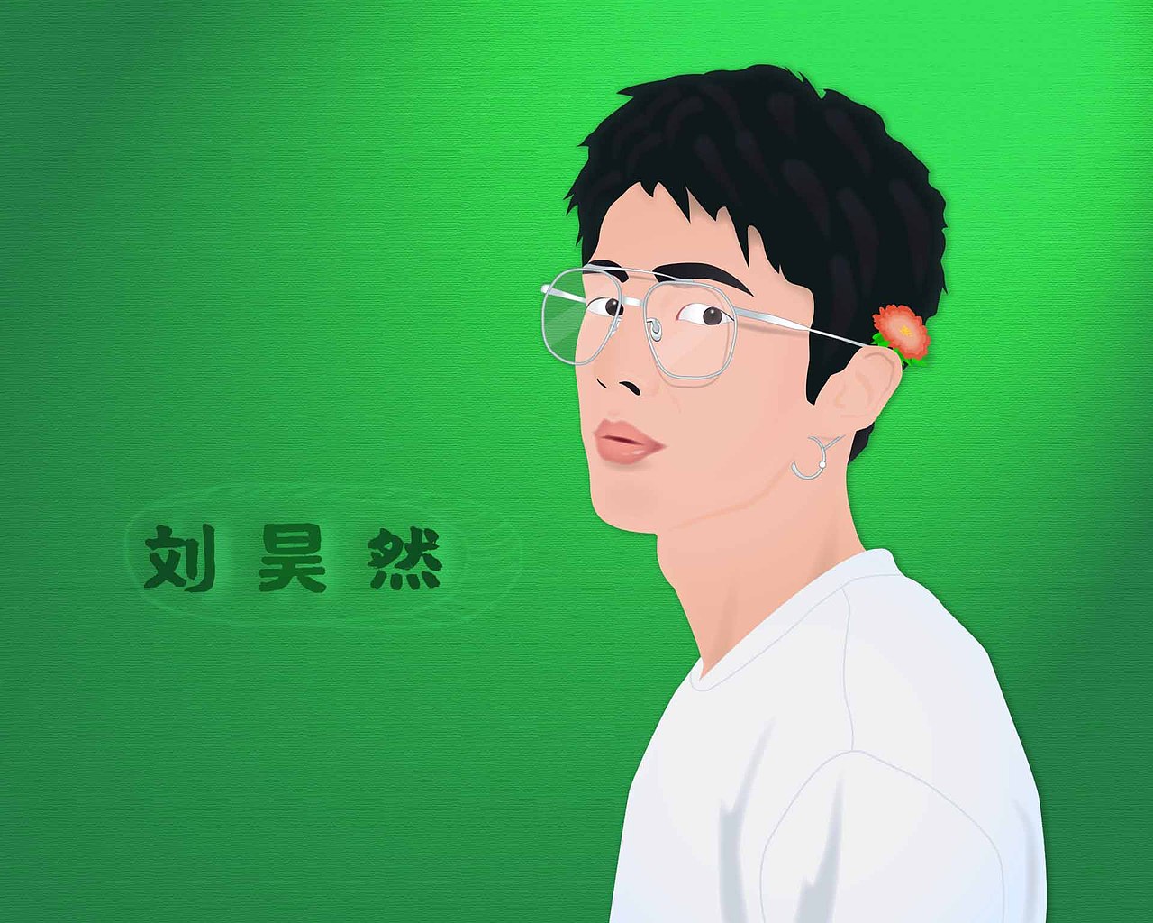 手绘刘昊然,唐人街探案3海报设计