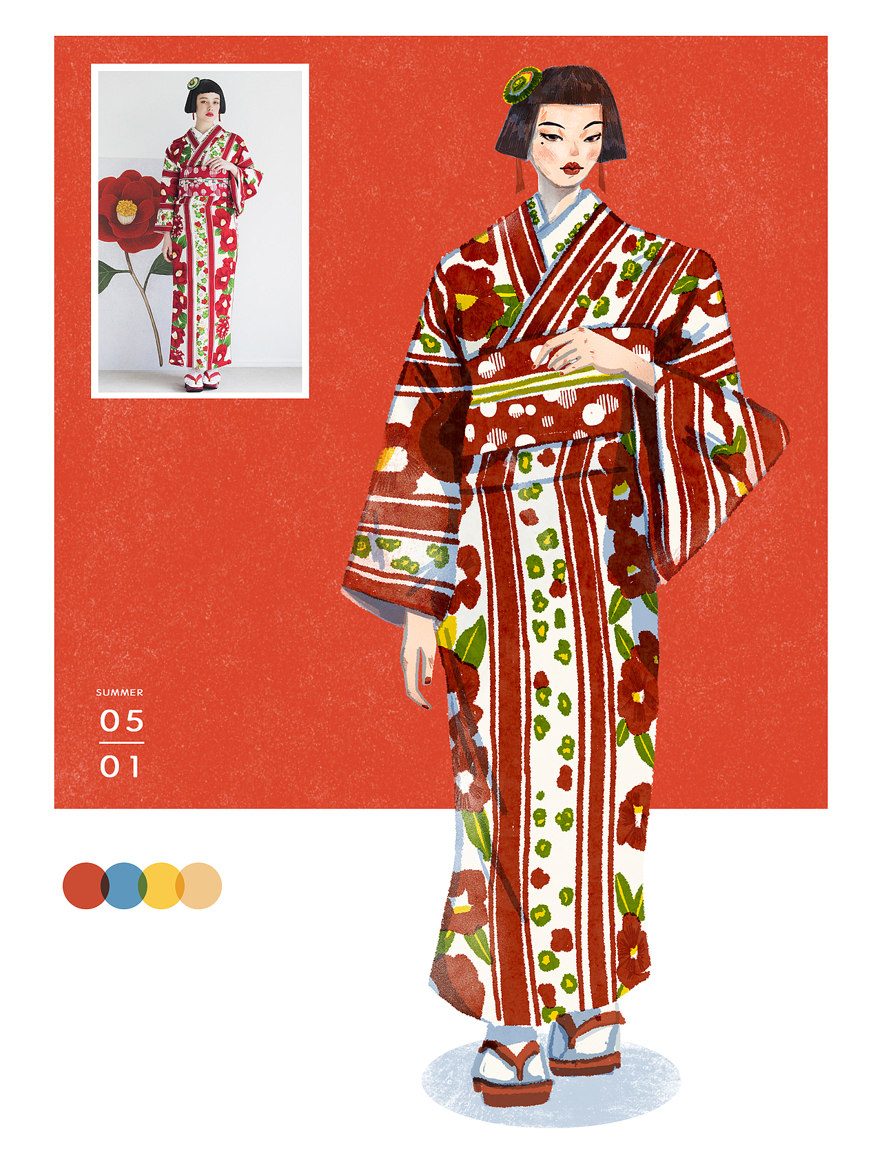 「原宿フりースタイル」穿搭插画×笔刷教程 ☼（图ZMjIwMDM5NDky） - 创作习作 - 站酷设计师Giggle橙子原创素材 - 站酷ZCOOL