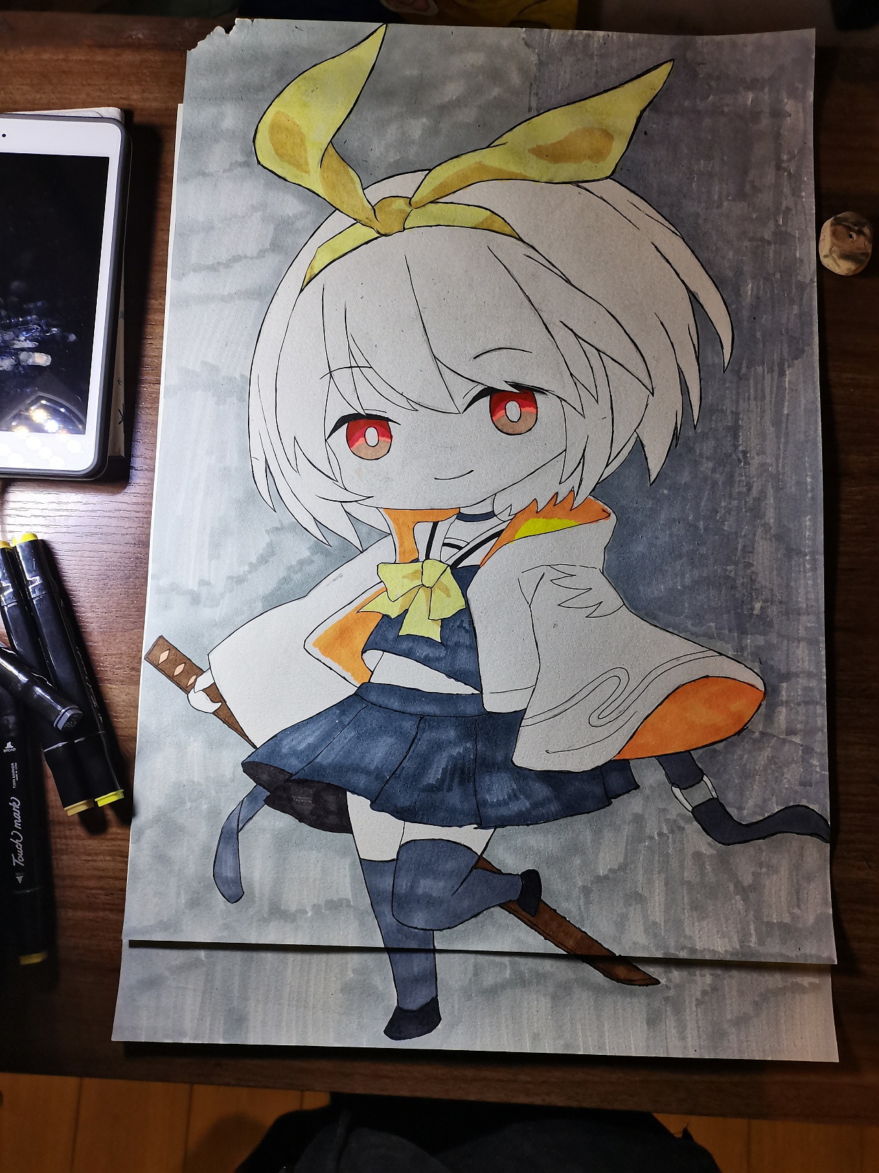 卡通画 手绘 可爱少女|动漫|其他动漫|阿轩仔哥 - 临摹作品 - 站酷