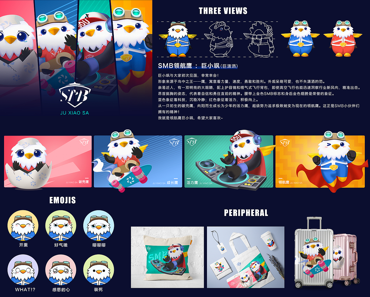 字节跳动旗下SMB吉祥物设计初稿（图ZMjA3MjUwOTU2） - IP形象 - 站酷设计师会发芽丶冬菇酱原创素材 - 站酷ZCOOL
