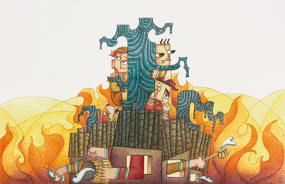 妈勒访天边（图ZNjA0NDg2MTY=） - 商业插画 - 站酷设计师喵加索原创素材 - 站酷ZCOOL