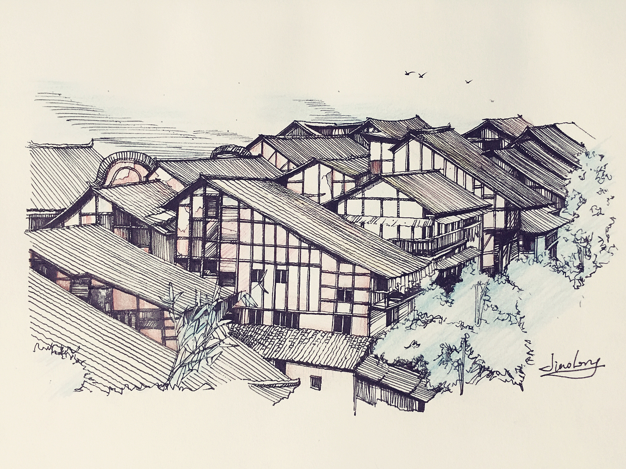 回顾2019，你还在用纸绘画吗~（图ZMTkyMjYyNjE2） - 建筑设计 - 站酷设计师交子先生原创素材 - 站酷ZCOOL