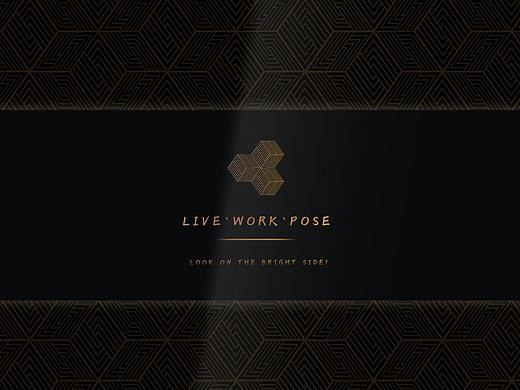 创意简约背景图 立体图形 黑金暗纹 强风 