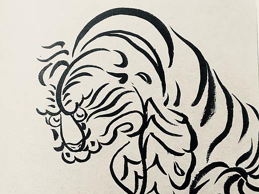 画了“两只老虎”