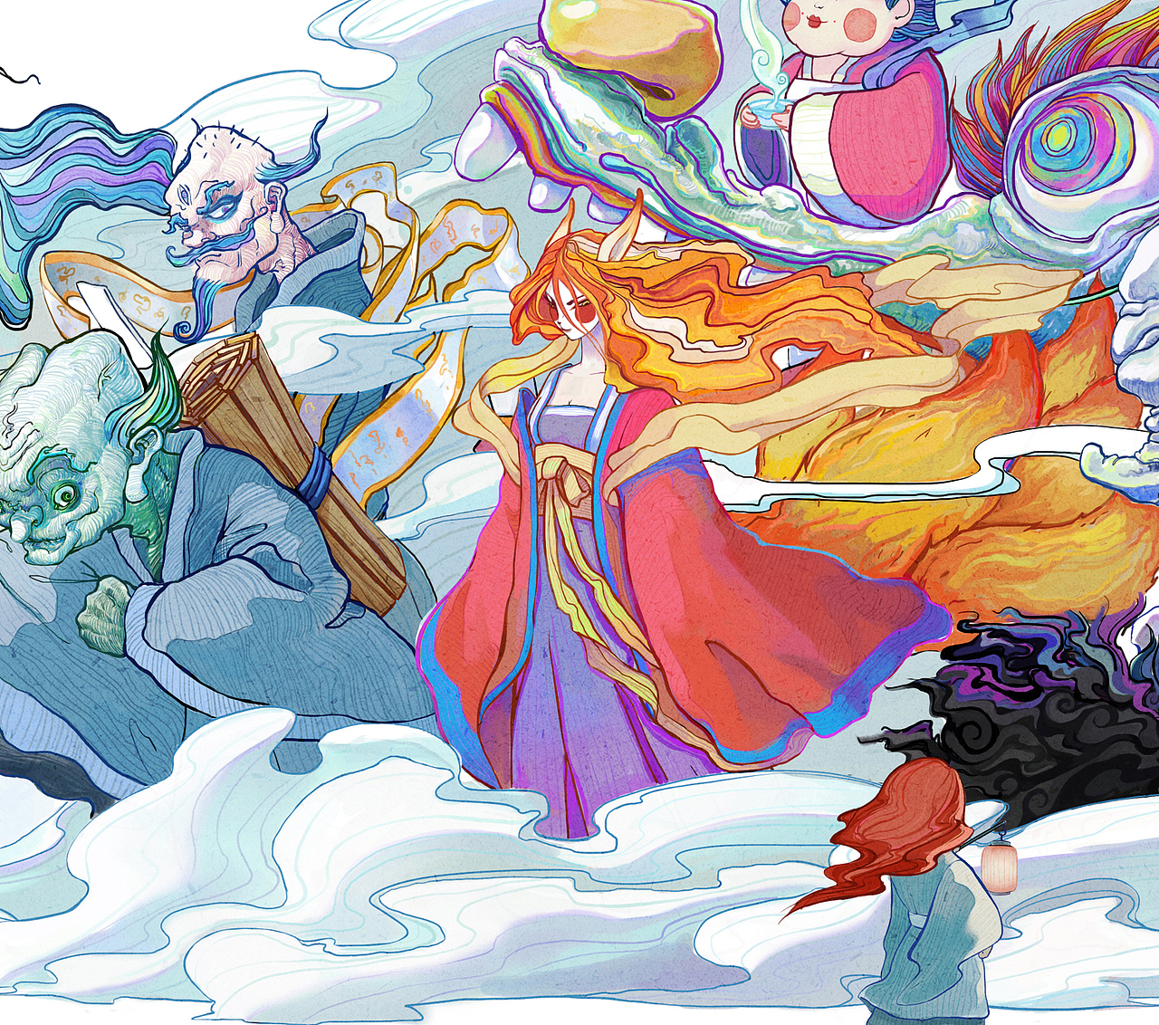 百鬼夜行（图ZMTI1NjU1Njg4） - 创作习作 - 站酷设计师弗雷泽冷杉原创素材 - 站酷ZCOOL
