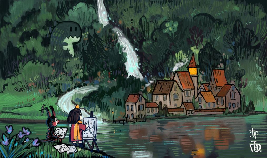 元素装饰风格插画