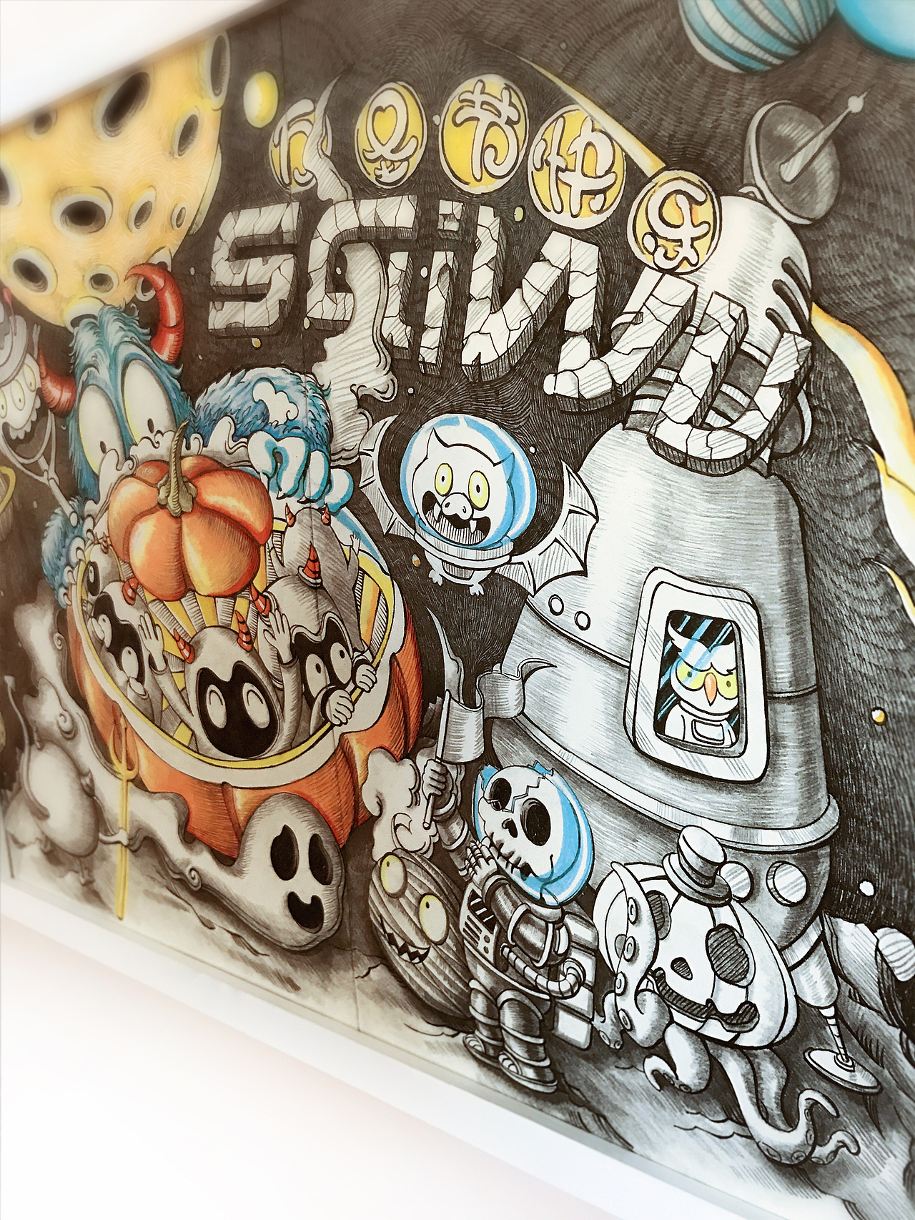 小恶魔的万圣节（图ZNjYxNzc1NDQ=） - 新锐潮流插画 - 站酷设计师庄泽松原创素材 - 站酷ZCOOL