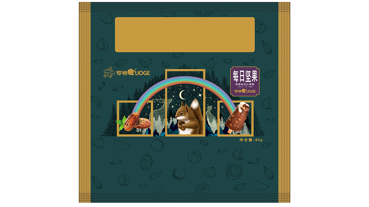 冰淇淋包装插画（图ZMzEwMzQ5NTA0） - 创作习作 - 站酷设计师小兔熊插画原创素材 - 站酷ZCOOL