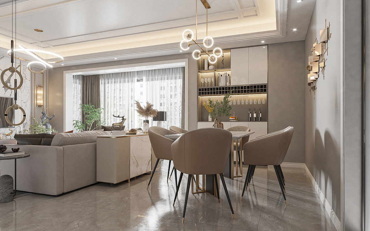 现代（图ZMjM0MDQzNDI0） - 建筑设计 - 站酷设计师承接室内效果图原创素材 - 站酷ZCOOL