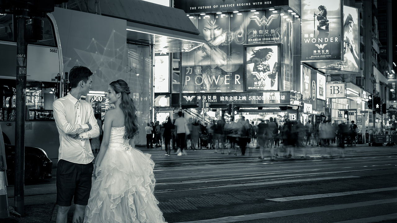 婚纱照 电影风格