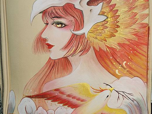 手绘包包—飞燕女孩（个人主页-ZNjQyNjk4Njg=） - 商业插画 - 站酷设计师檬檬哒原创素材 - 站酷ZCOOL