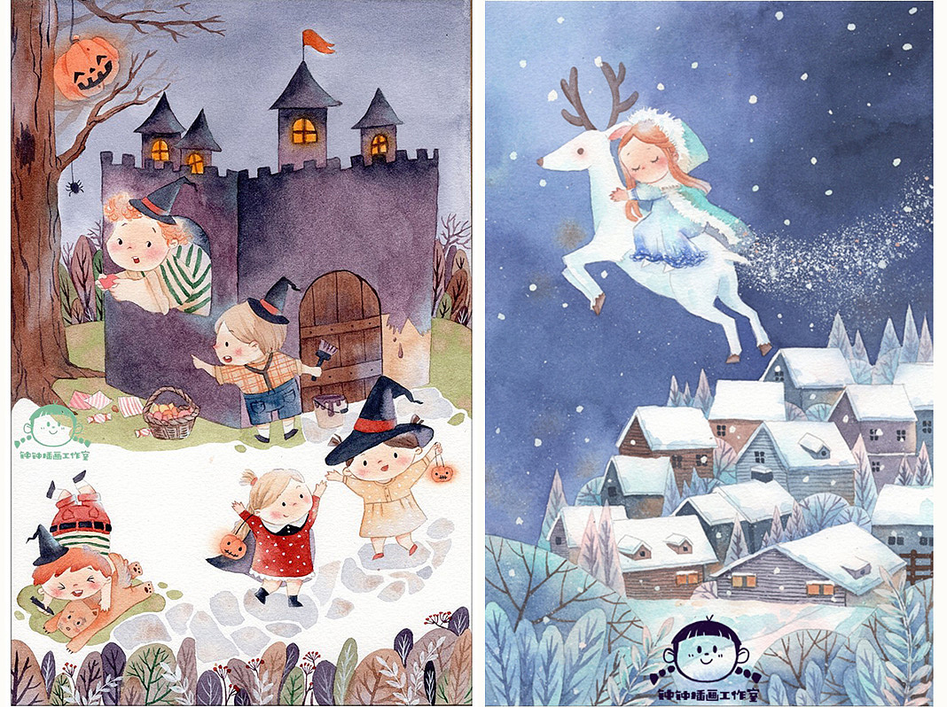 工作室成员介绍-小右（图ZMjI2NTc5MjMy） - 儿童插画 - 站酷设计师钟钟插画工作室原创素材 - 站酷ZCOOL