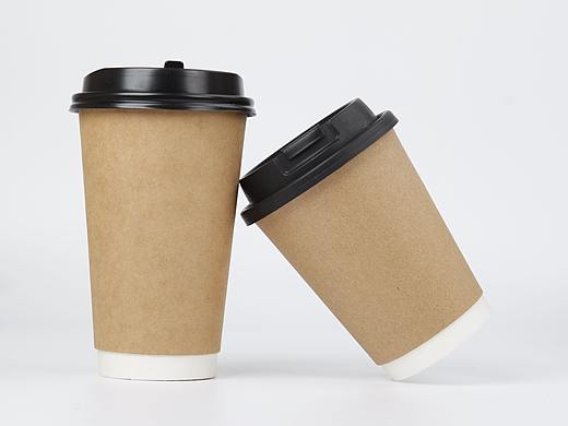 单层双层纸杯咖啡杯热饮杯奶茶杯咖啡杯盖