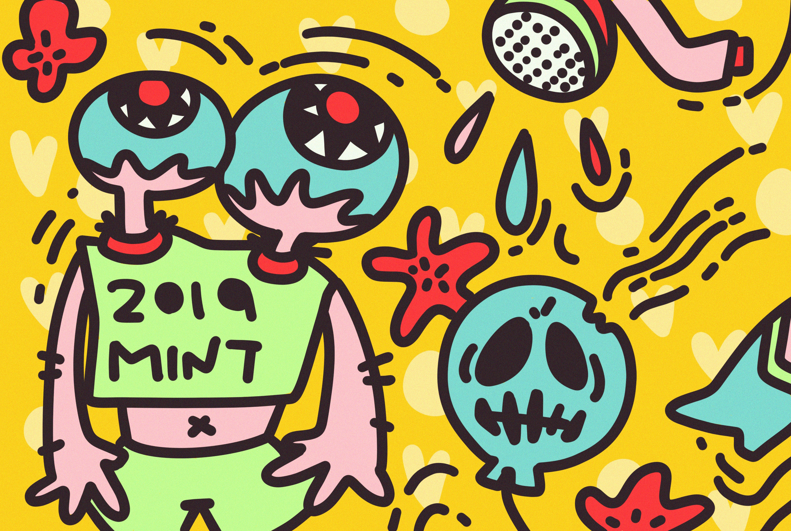 一波手绘涂鸦图集合20191212