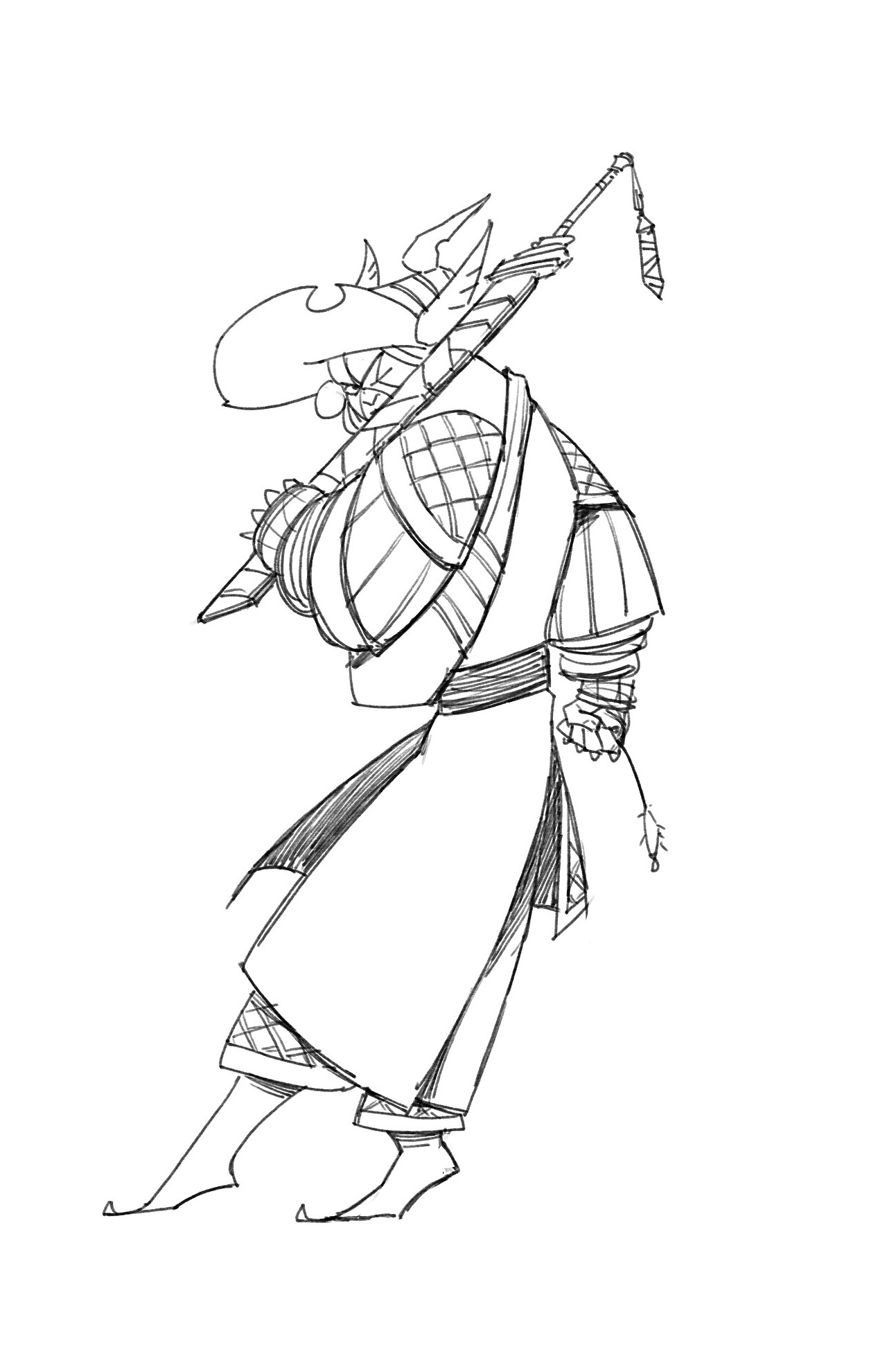 戏曲人物角色设计-杨志