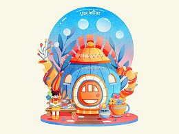插画 | 猫与我【迷你世界篇】之茶壶小屋