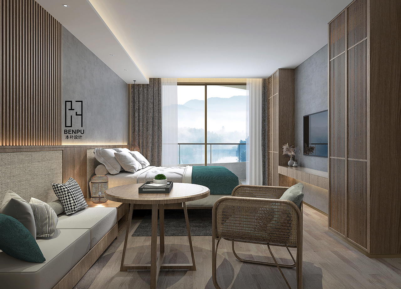 中国浙江 | 安吉青山廊酒店式公寓 |BP本朴设计事务所（图ZMjg0NTYzMTYw） - 酒店餐饮设计 - 站酷设计师本朴设计原创素材 - 站酷ZCOOL