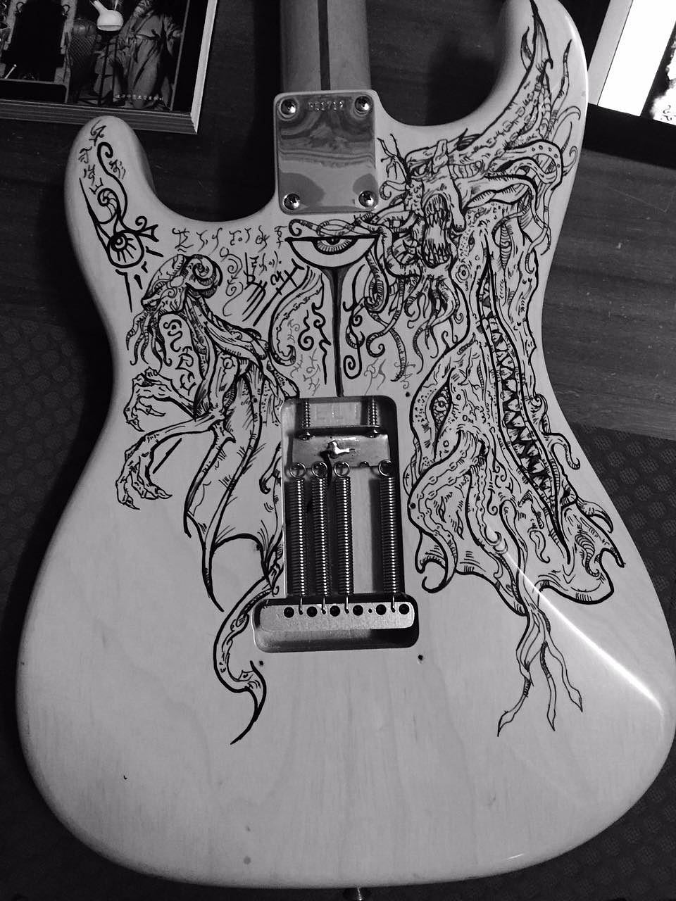 克苏鲁之歌-电吉他手绘