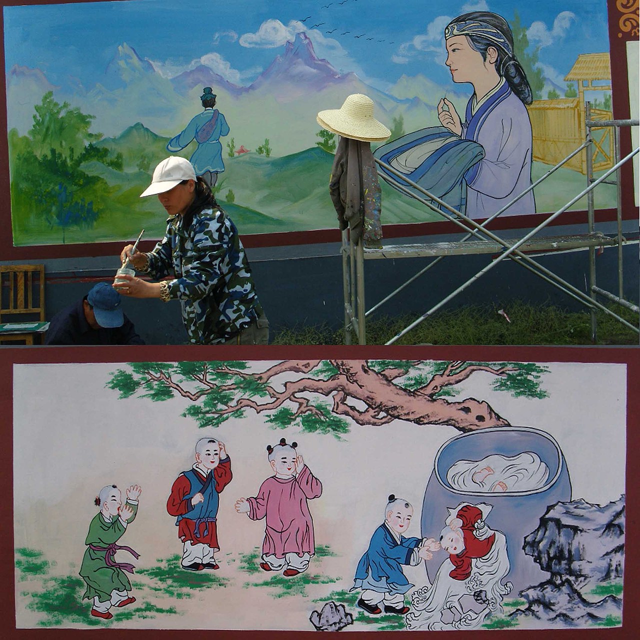 传统文化国学壁画