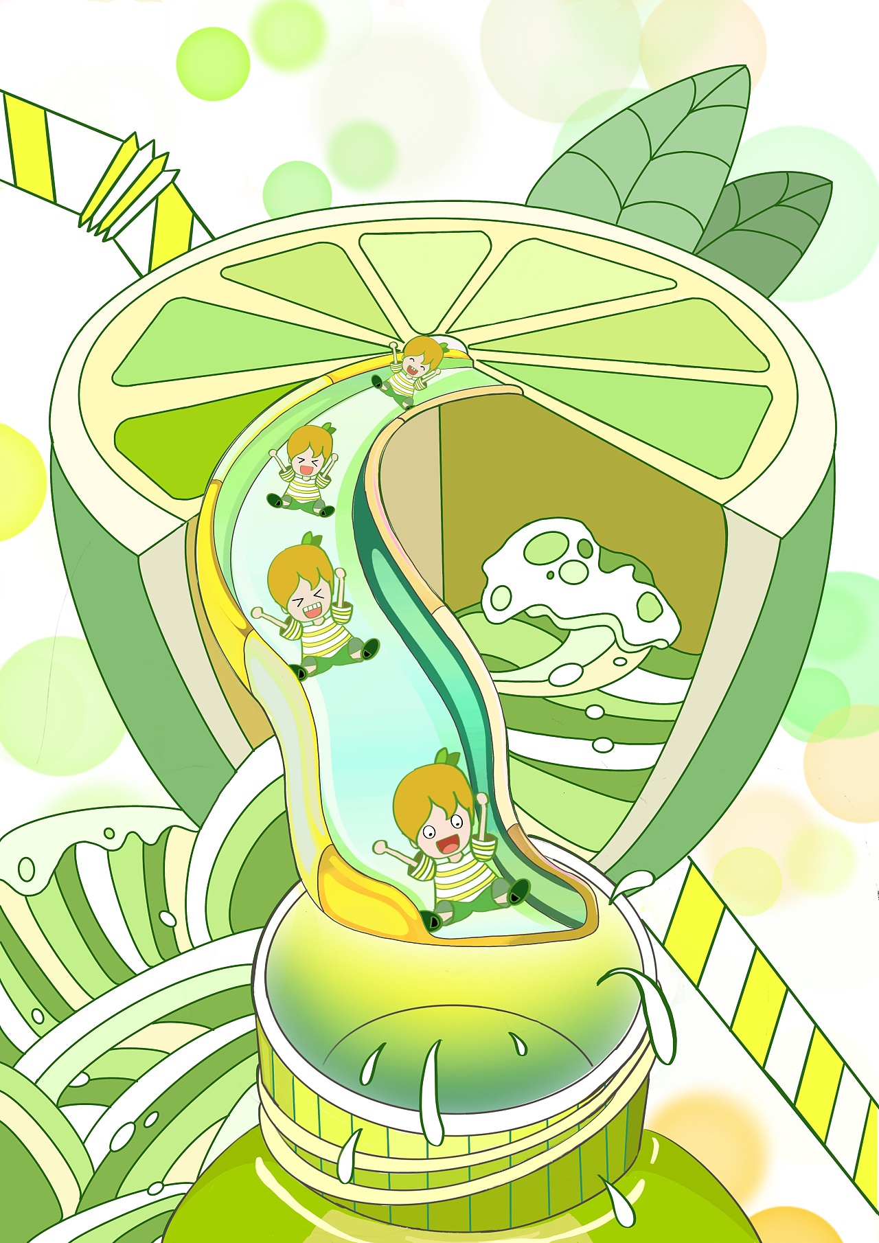 饮料包装插图设计|插画|创作习作|是韬韬啦 - 原创作品 - 站酷 (zcool