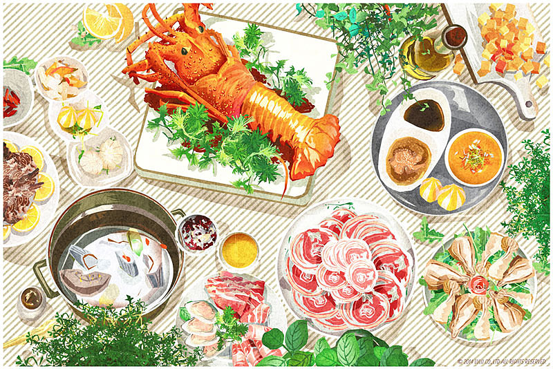 京杭大运河|食插3P -By LULU 新浪微博@何璐LULULU（图ZMTg1MTA4ODA=） - 商业插画 - 站酷设计师LULULUhe原创素材 - 站酷ZCOOL