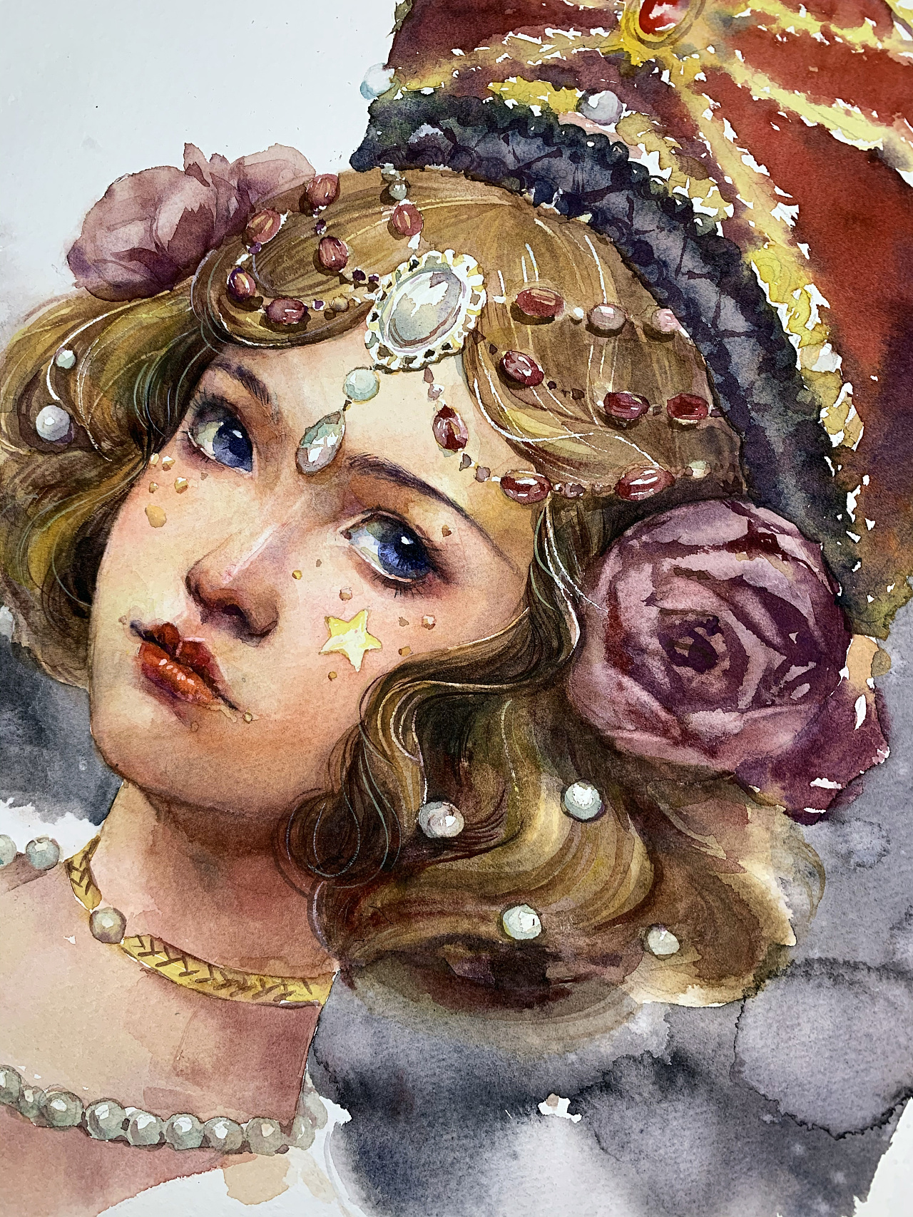 水彩人物小练习|纯艺术|绘画|lelezou1987 - 原创作品 - 站酷 (zcool)