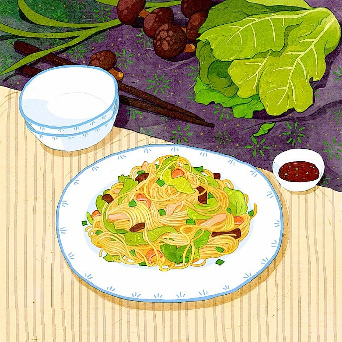 桌上食物（图ZMTEzNjY2MjA=） - 商业插画 - 站酷设计师飞行猴原创素材 - 站酷ZCOOL
