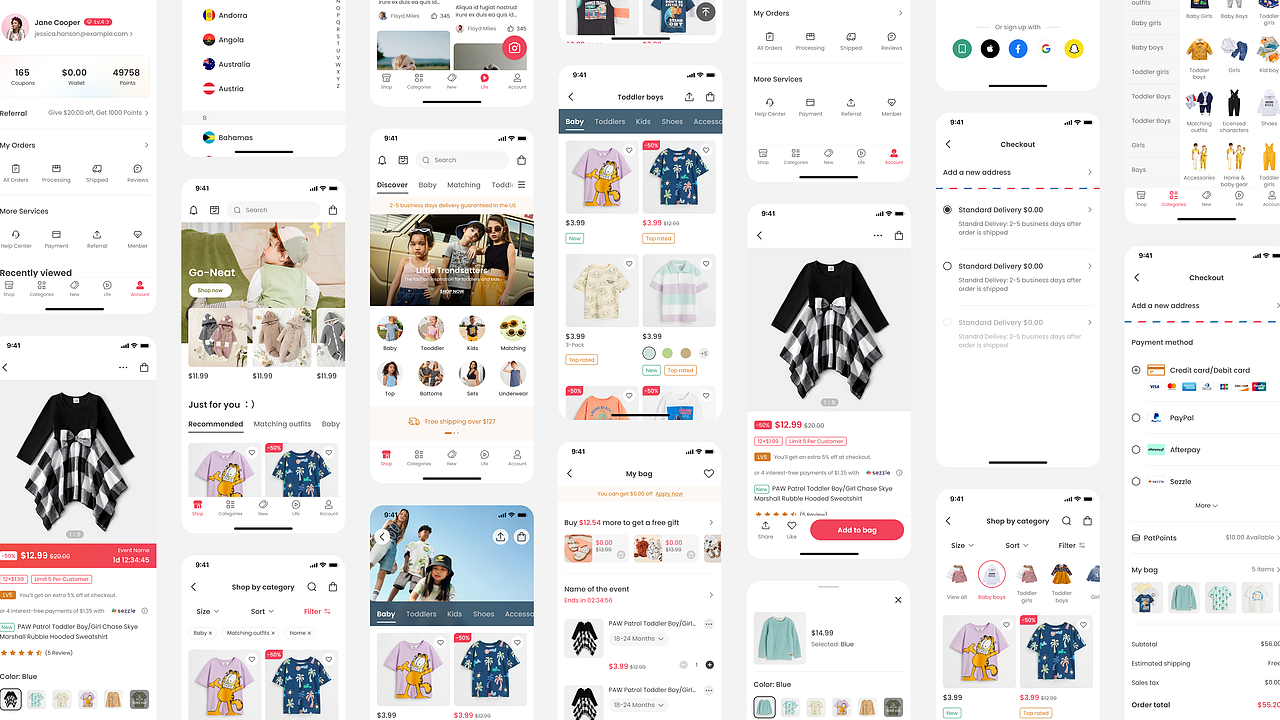 PatPat Mobile App Design(图ZMzQwMDYxMzgw) - APP界面 - 站酷设计师木村_Kimura原创素材 - 站酷ZCOOL