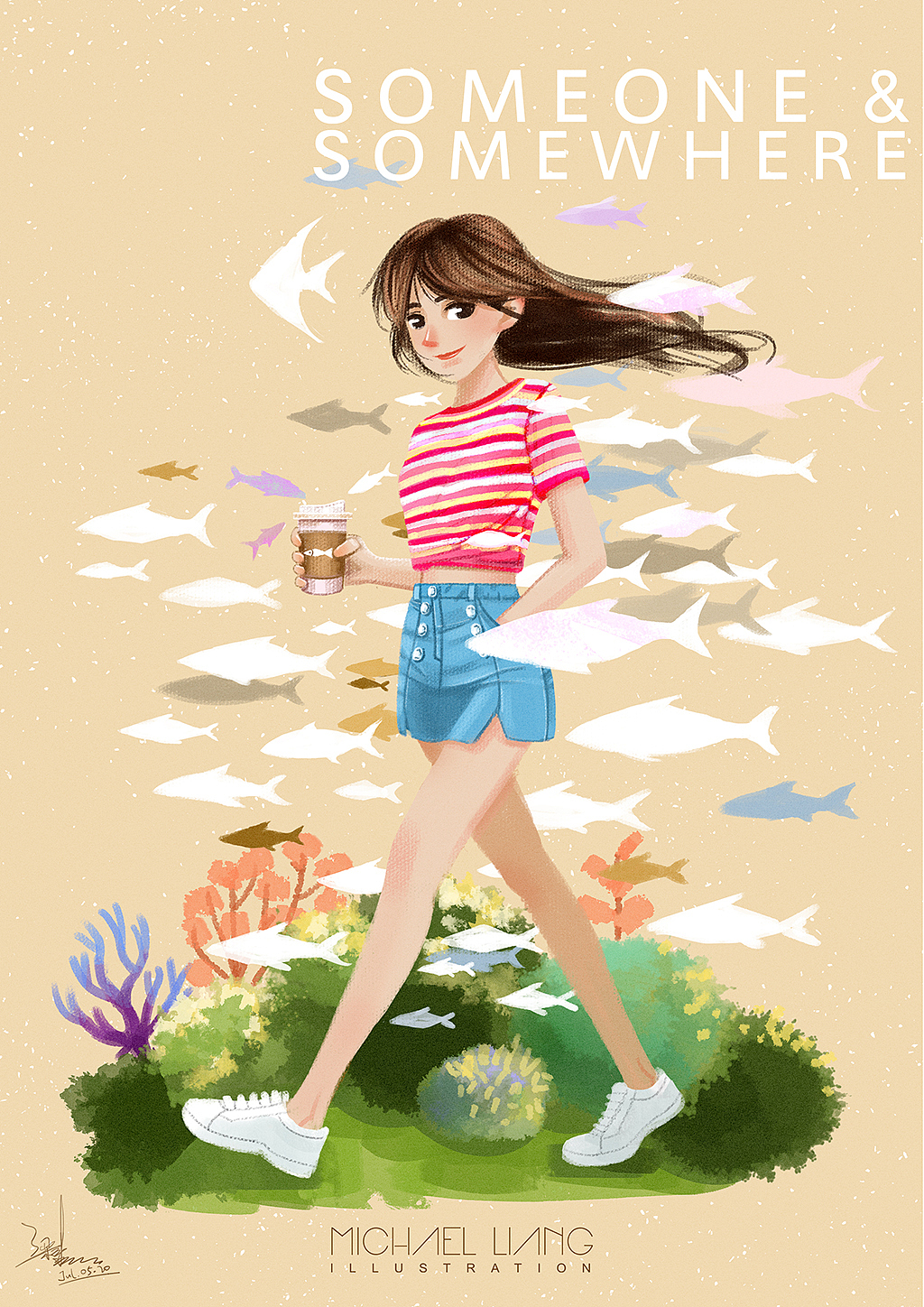 Someone & Somewhere（图ZMjIxODY4ODQ4） - 艺术插画 - 站酷设计师Michael麦扣原创素材 - 站酷ZCOOL