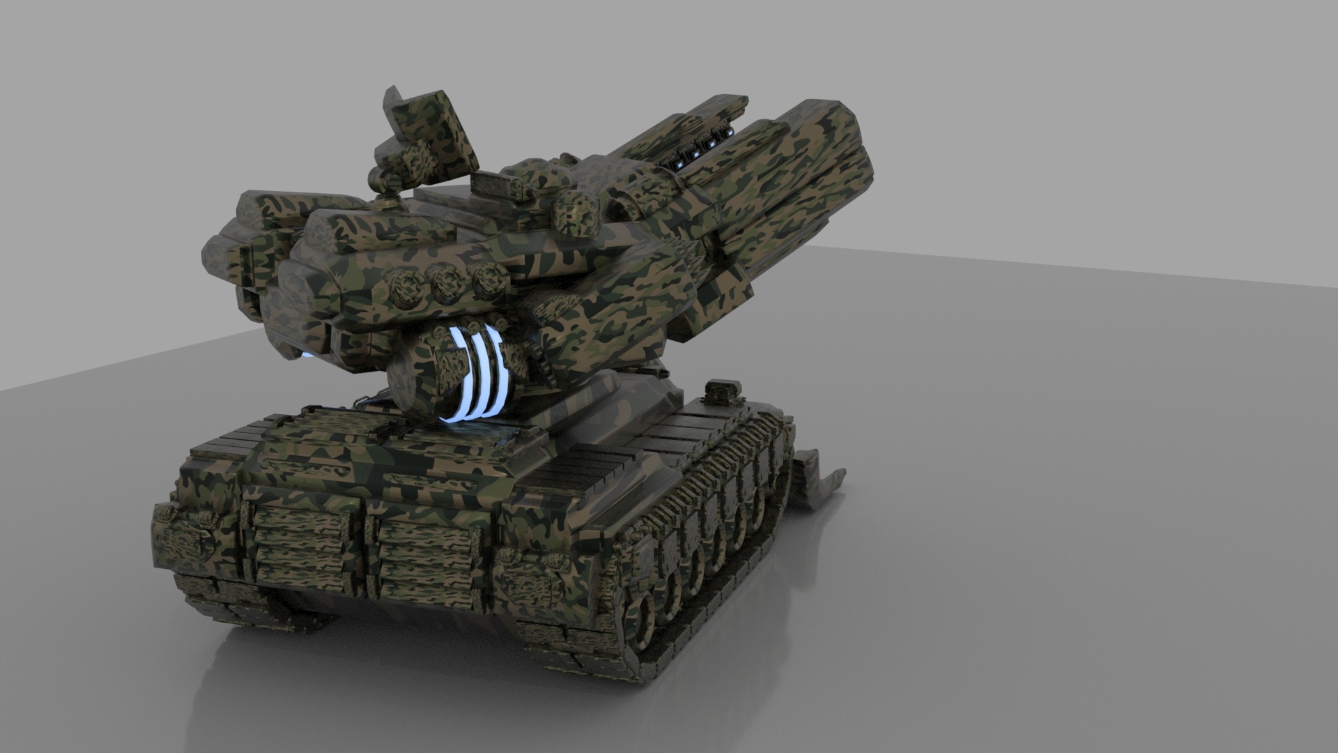 涂装集束炮坦克