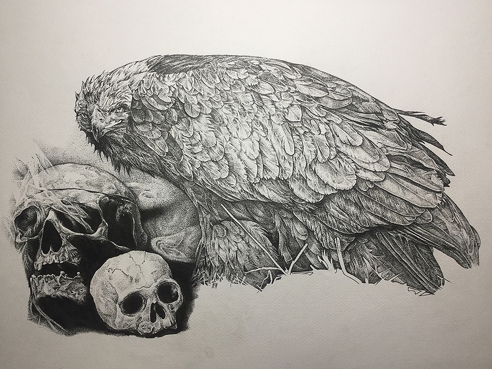 点画——西藏（图ZMTQyMDk4MTEy） - 绘画 - 站酷设计师烟痛原创素材 - 站酷ZCOOL