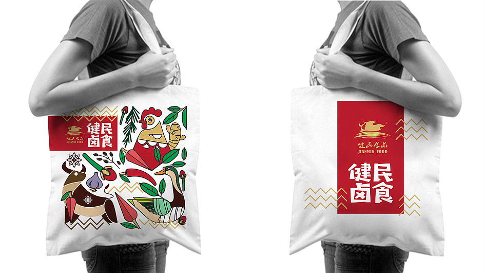 健民牛肉休闲卤食 包装设计