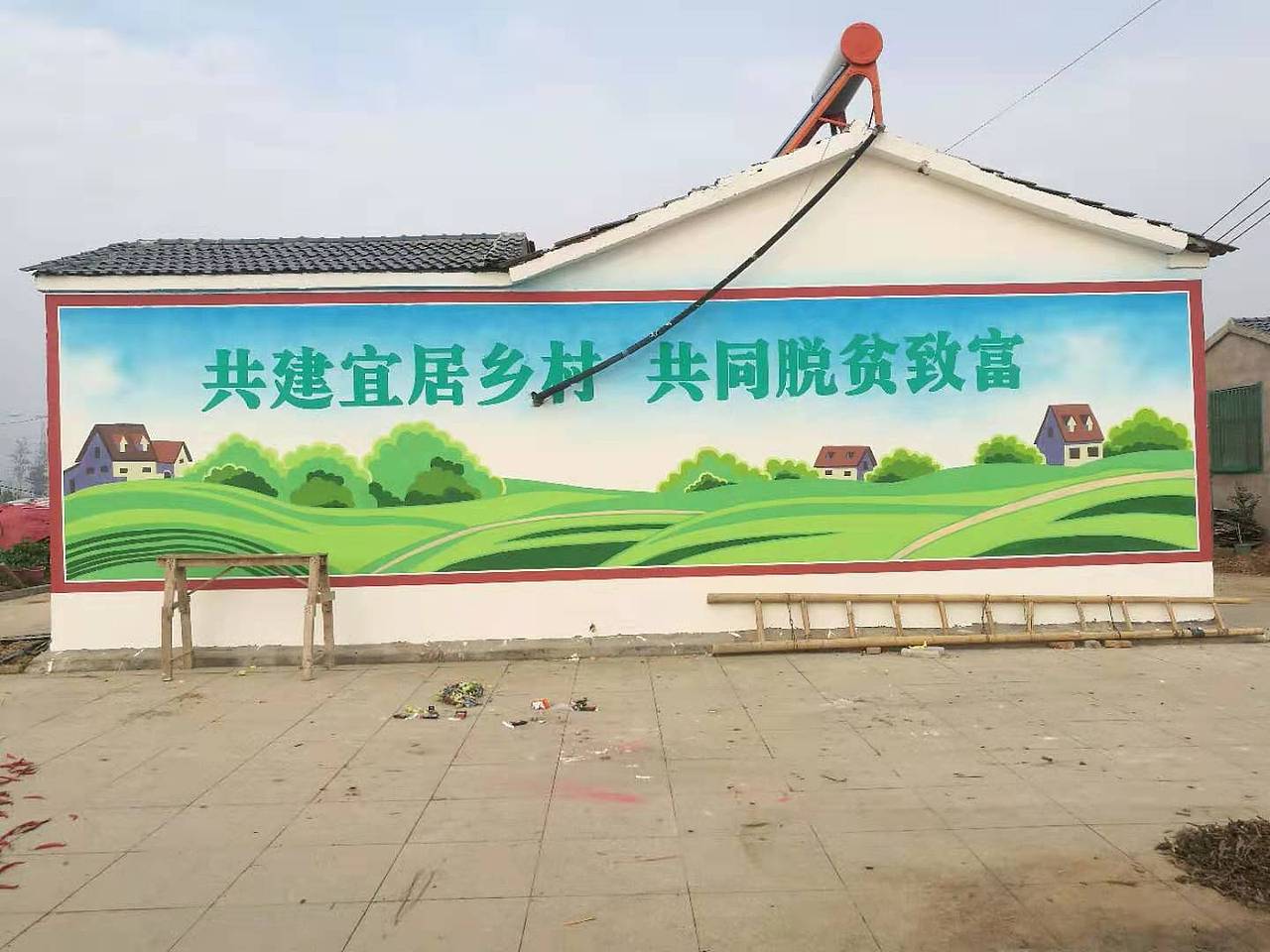 亳州文化墙墙绘彩绘墙体绘画墙画手绘案例欣赏（图ZMjAwMjU2MTEy） - 绘画 - 站酷设计师泓志墙绘彩绘设计原创素材 - 站酷ZCOOL