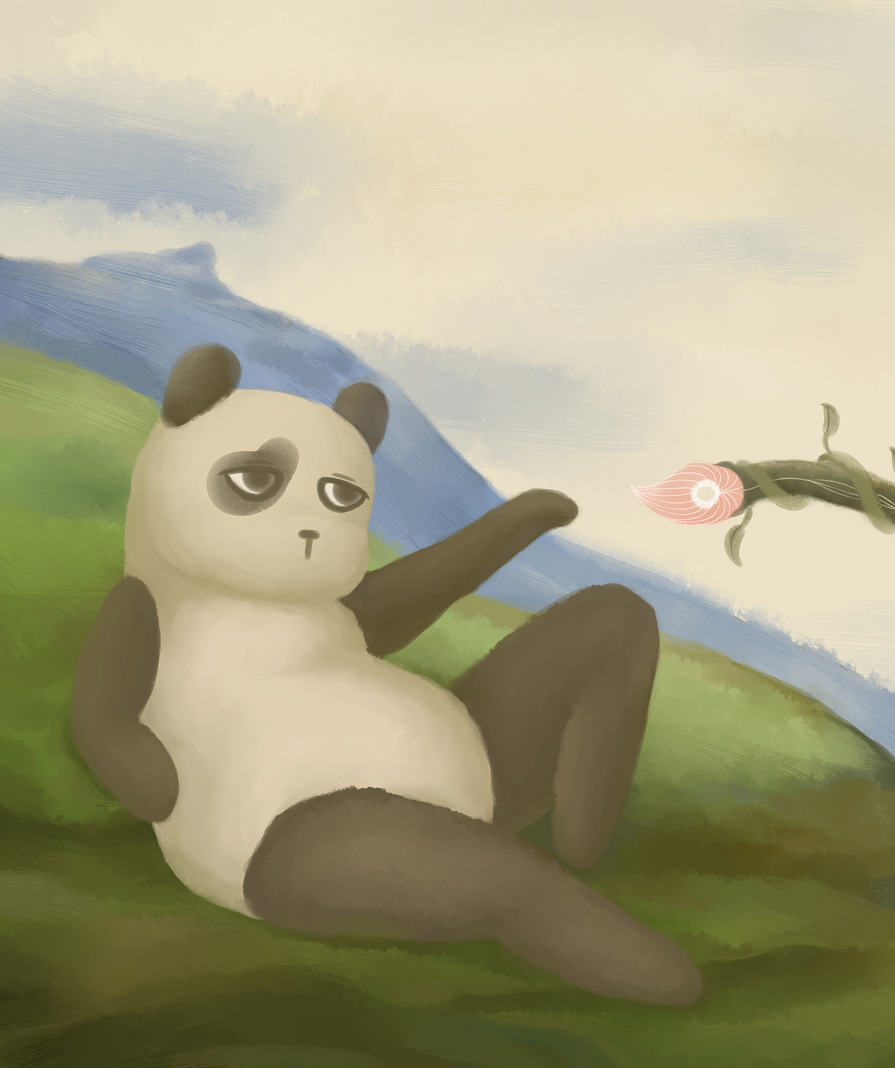 无精打采的熊猫