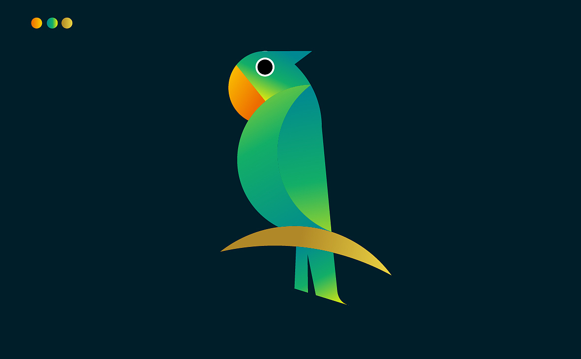 鸚鵡教育學院-LOGO（圖ZMTA4NTEzNDM2） - 品牌 - 站酷設計師柒月輝原創(chuàng)素材 - 站酷ZCOOL