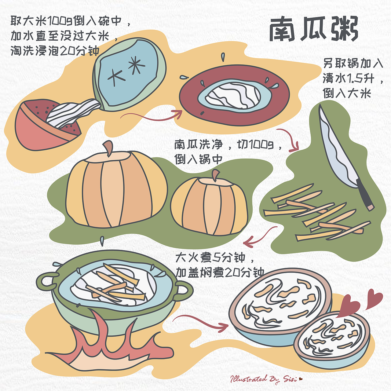 美食插画（图ZMjA4NTEwNjk2） - 商业插画 - 站酷设计师Sisi爱做梦原创素材 - 站酷ZCOOL